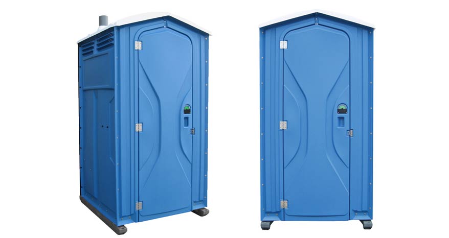 Long-term porta potty units on site in Farmington, New Mexico